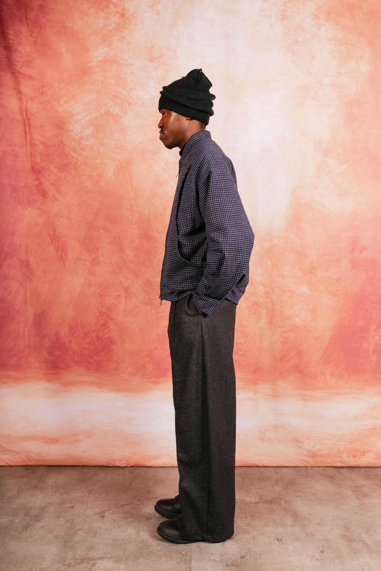 VT Rework: Pleated Grey Wool Military Drill Trousers