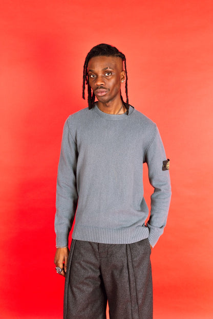 A/W 2009 Stone Island Grey Cotton Crewneck Sweater