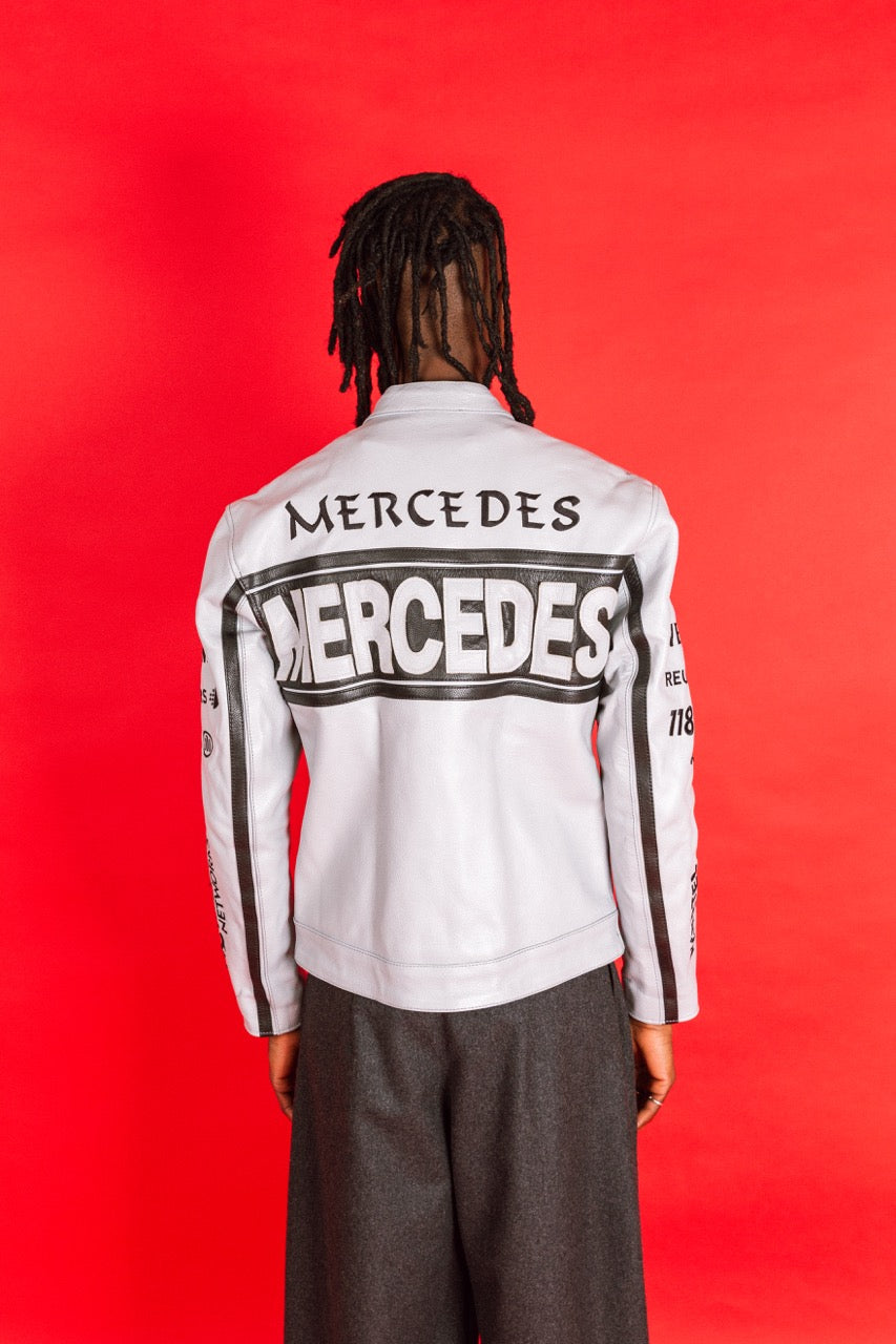 2000's Mercedes Two Tone Leather Racing Jacket