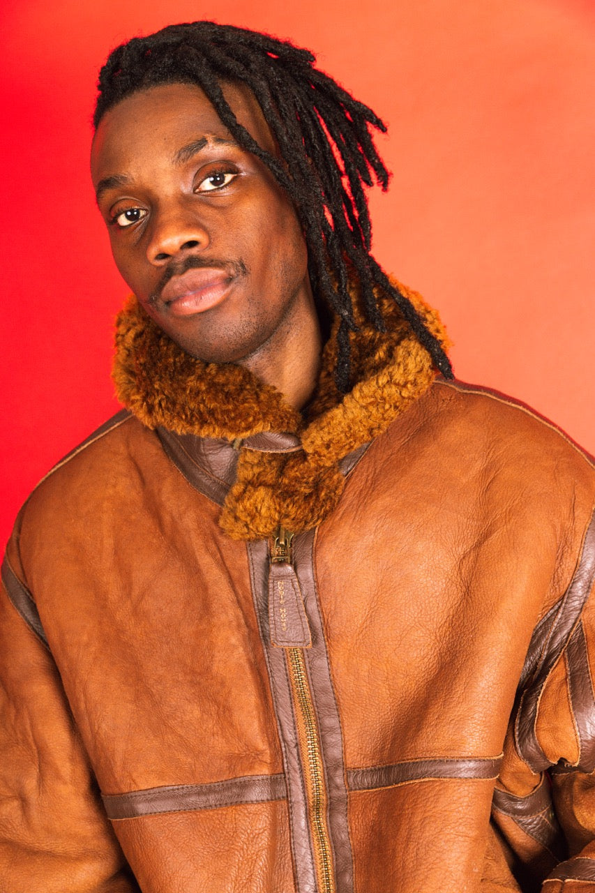 1980's Nobel House Type B-3 Shearling Leather Aviator Jacket