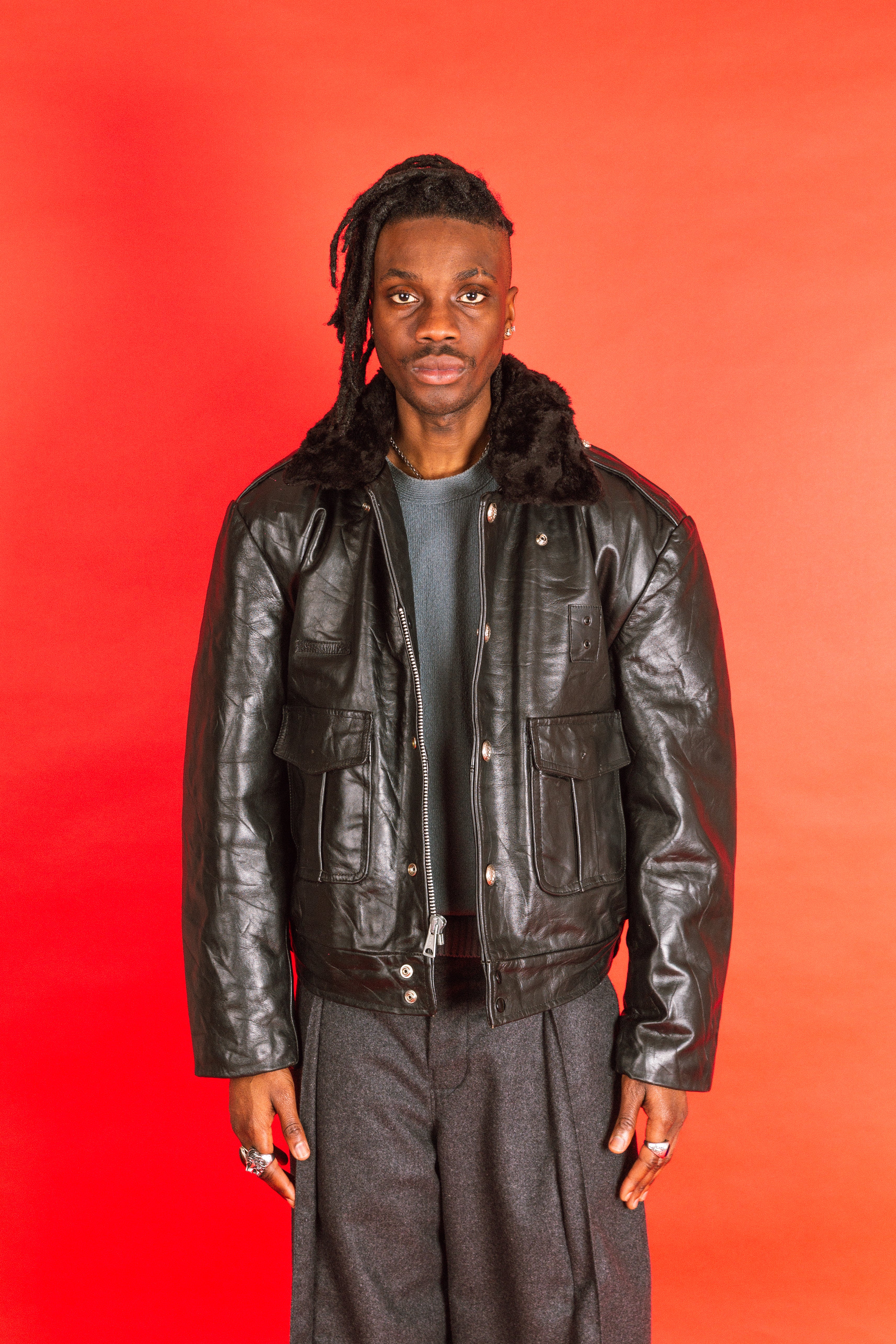 1980s Harley Davidson Black Leather Flight Jacket – Vintage