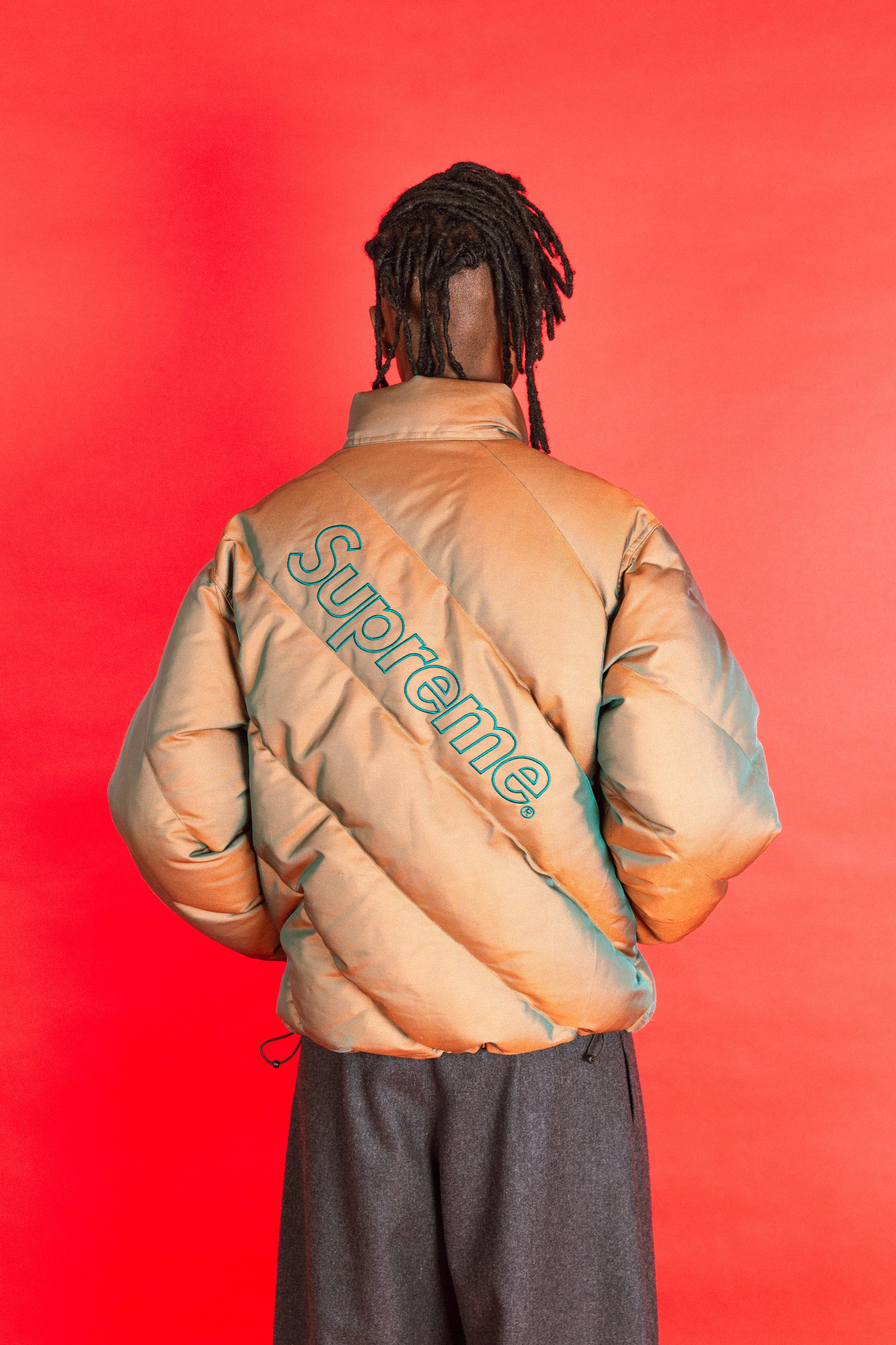 F/W 2019 Supreme Iridescent Duck Down Quilted Puffer Jacket – Vintage