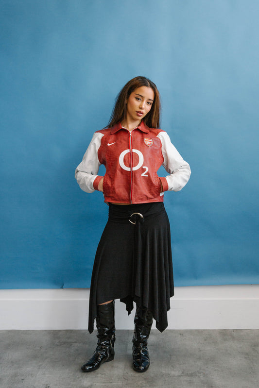 VT Rework : Arsenal Two Tone Leather Jacket