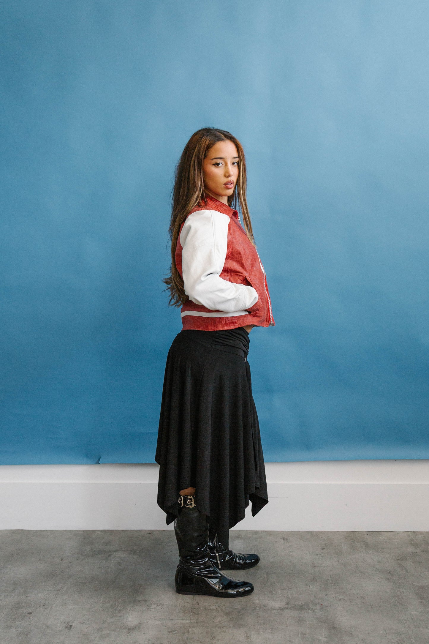 VT Rework : Arsenal Two Tone Leather Jacket