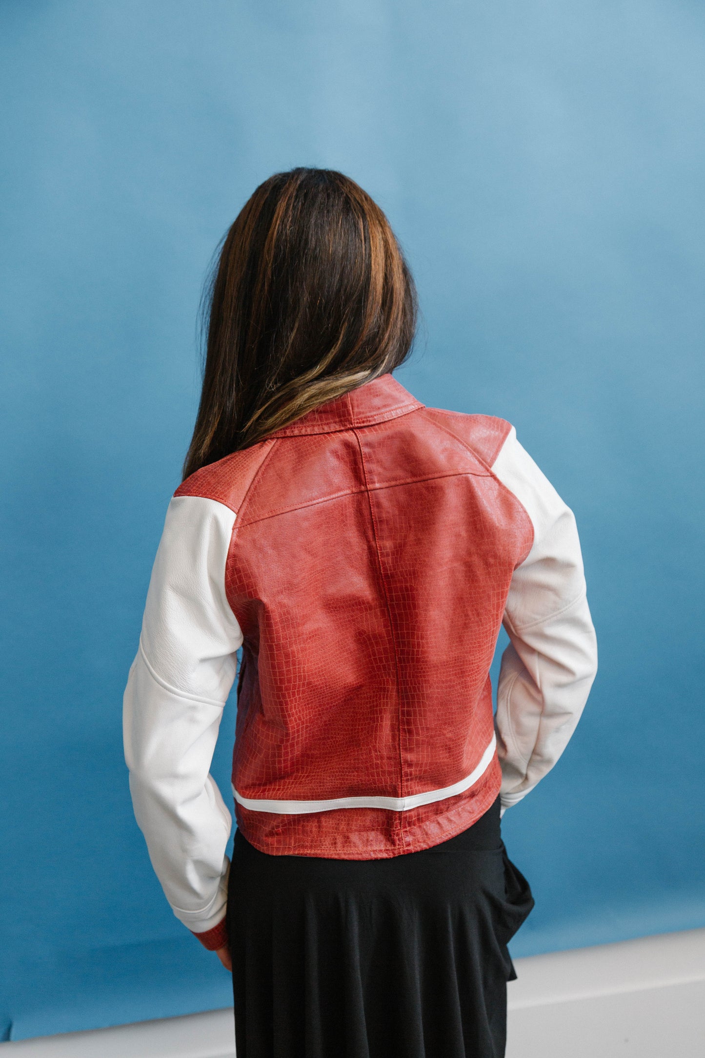 VT Rework : Arsenal Two Tone Leather Jacket