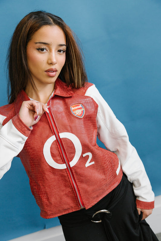 VT Rework : Arsenal Two Tone Leather Jacket