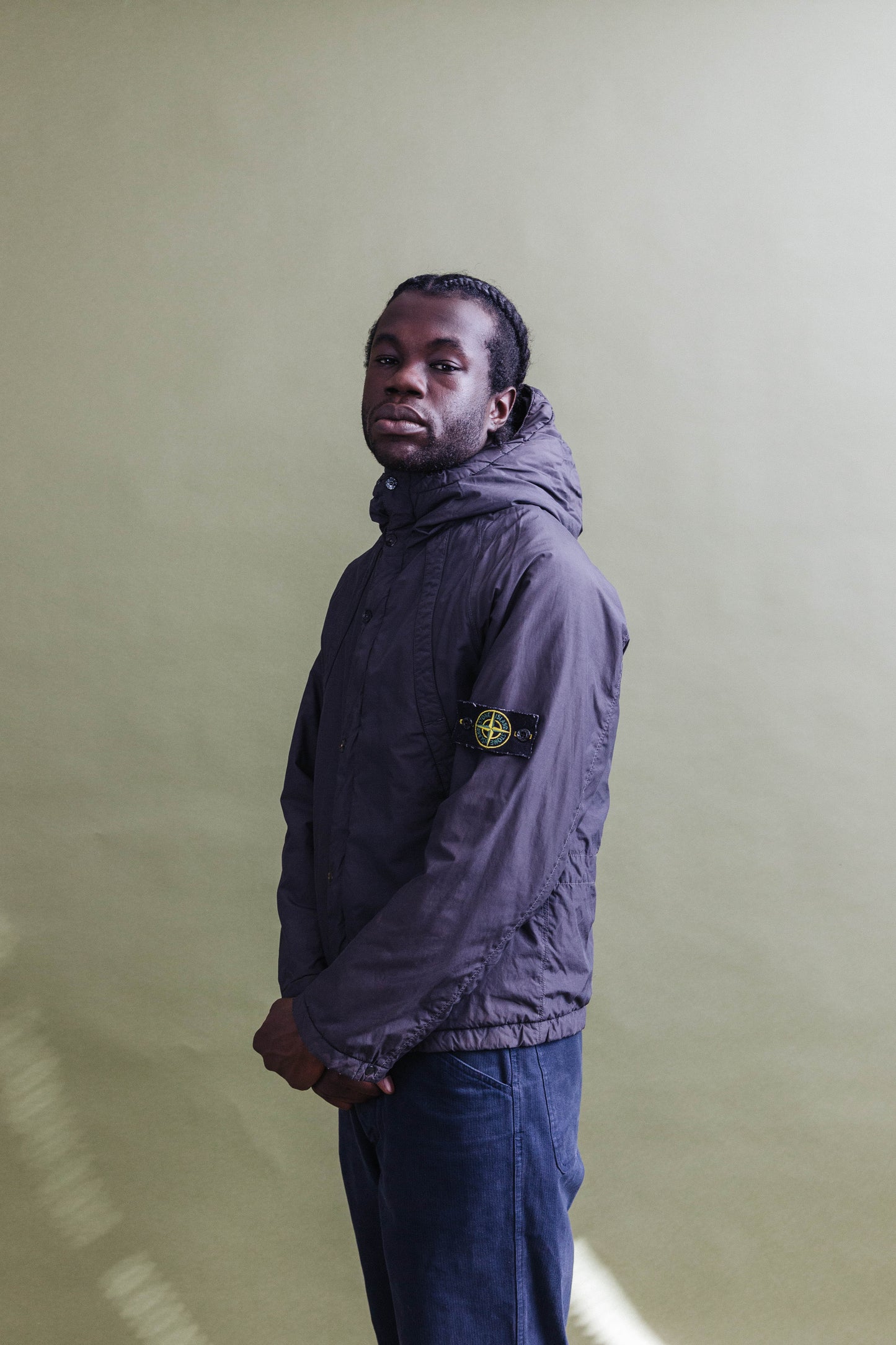 A/W 2007 Stone Island Padded Washed Dark Blue Tech Jacket