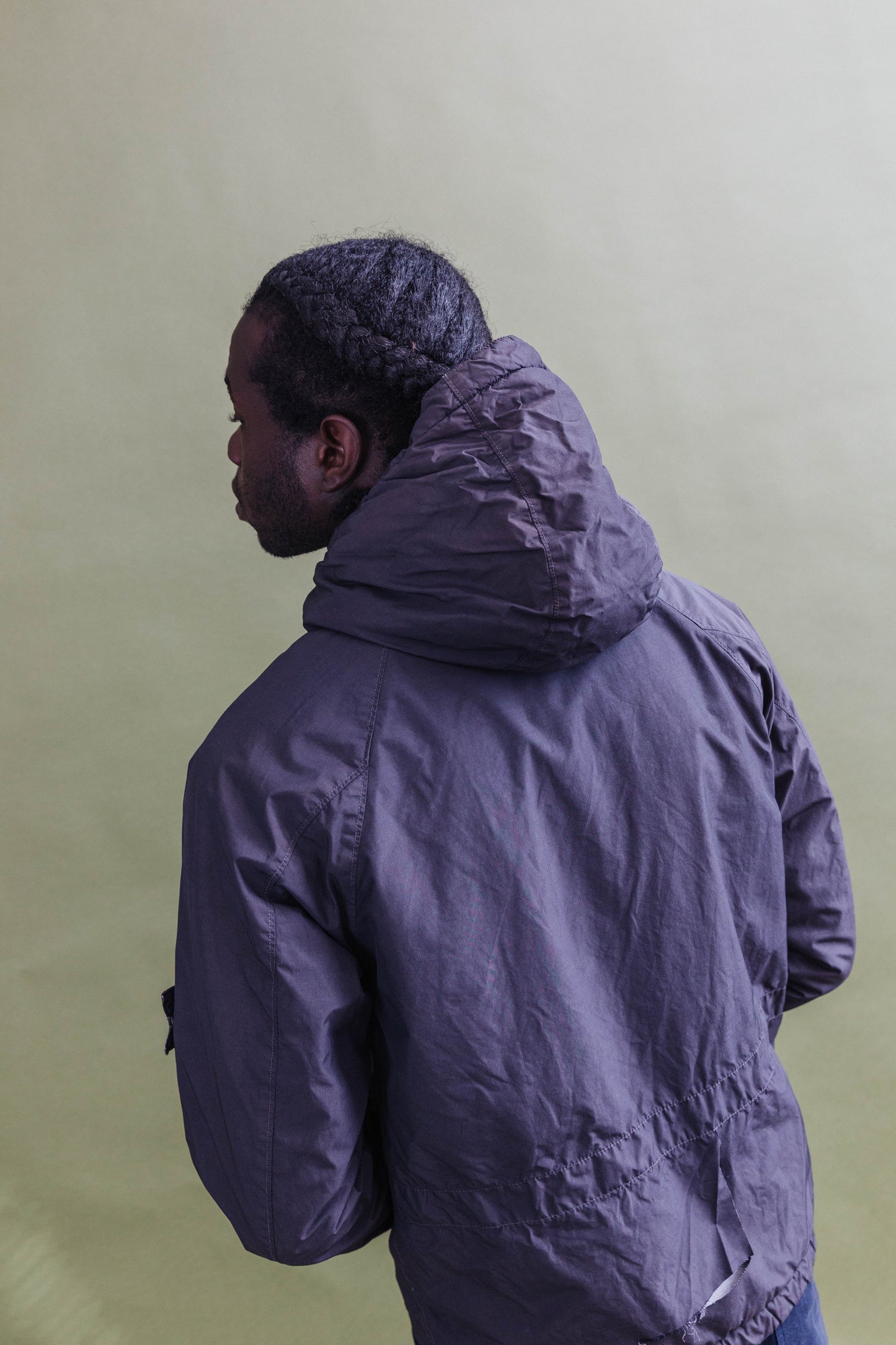 A/W 2007 Stone Island Padded Washed Dark Blue Tech Jacket