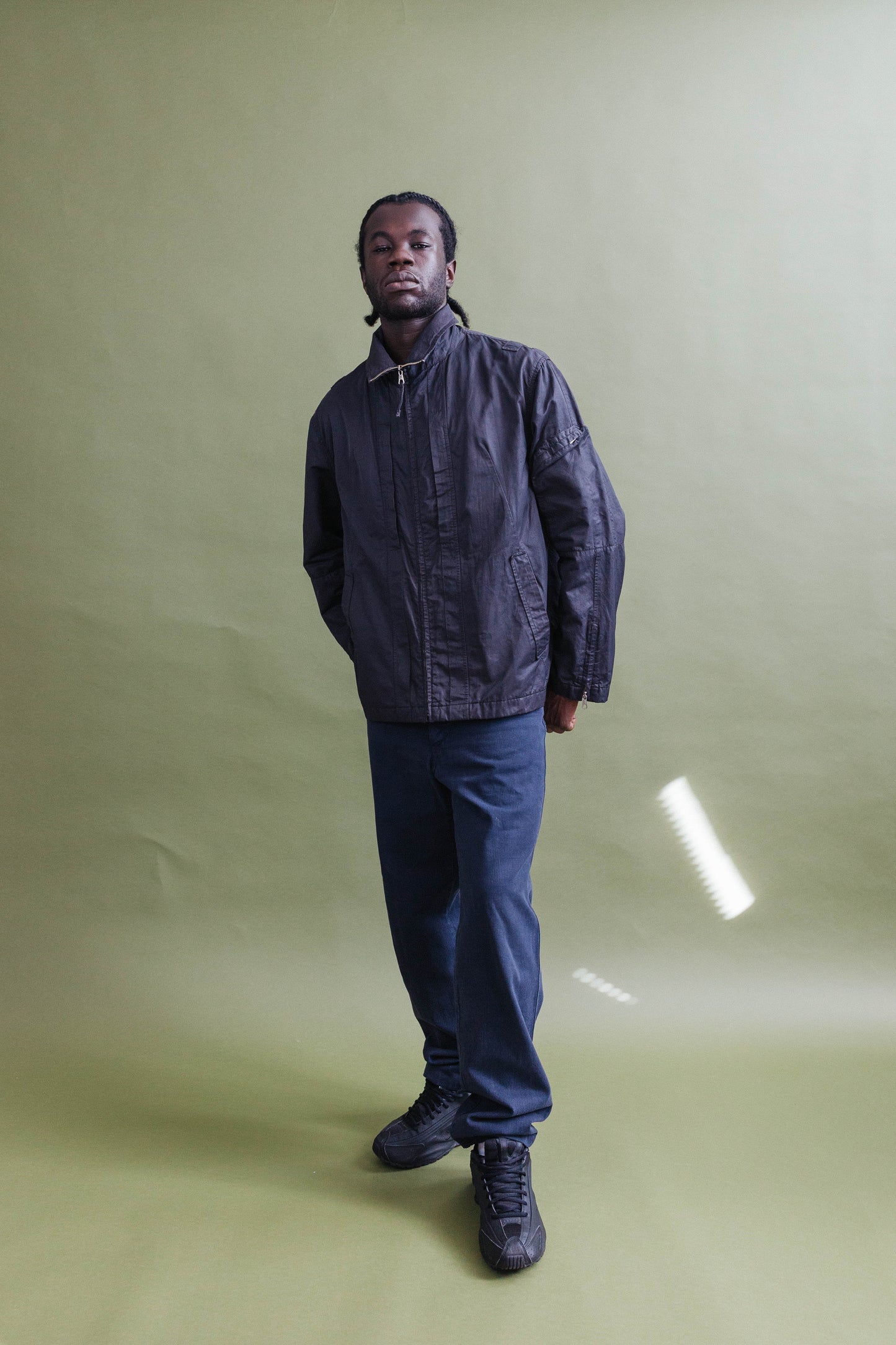S/S 2009 C.P. Company High Neck Navy Technical Jacket FLAG