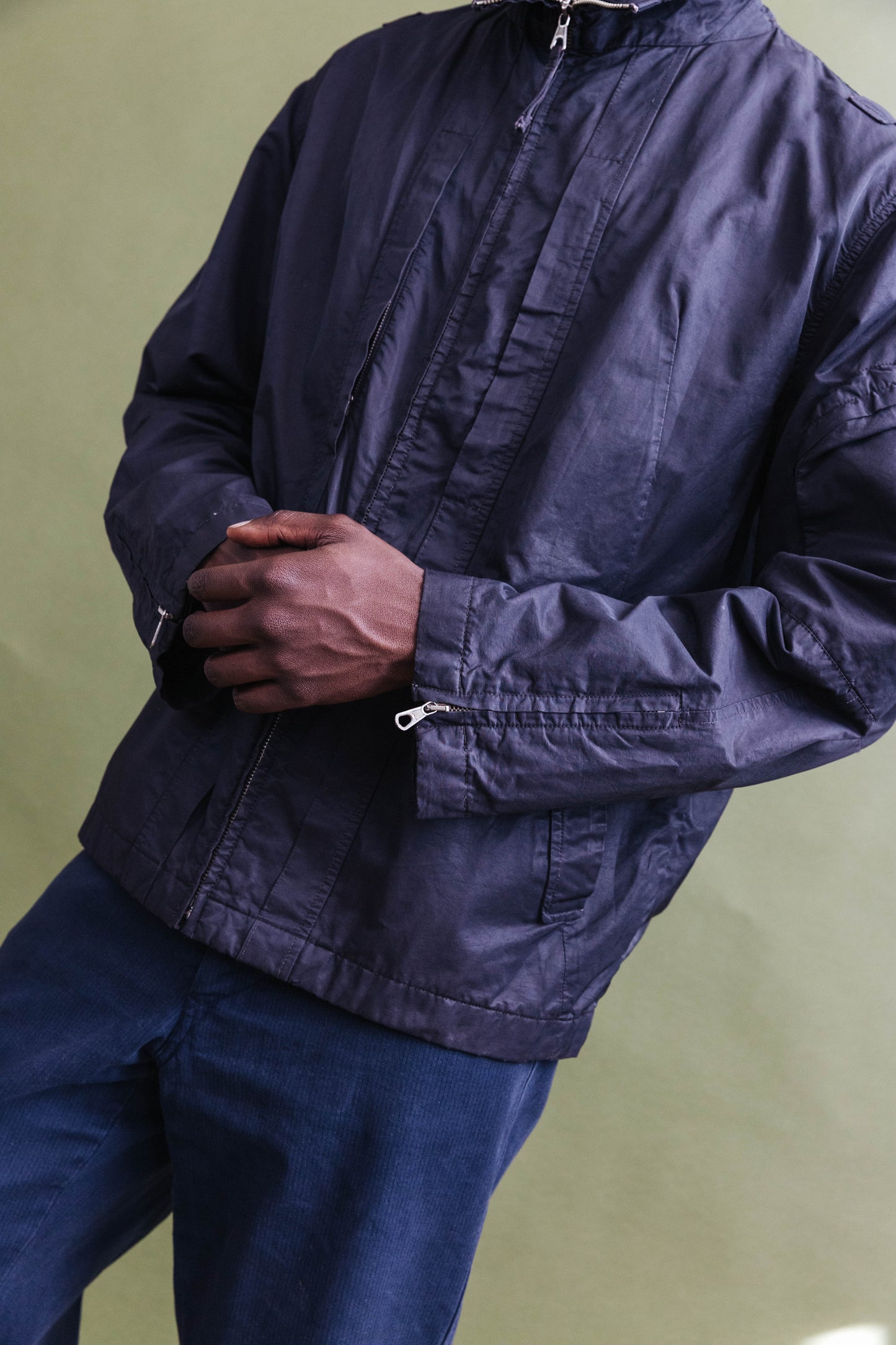S/S 2009 C.P. Company High Neck Navy Technical Jacket FLAG