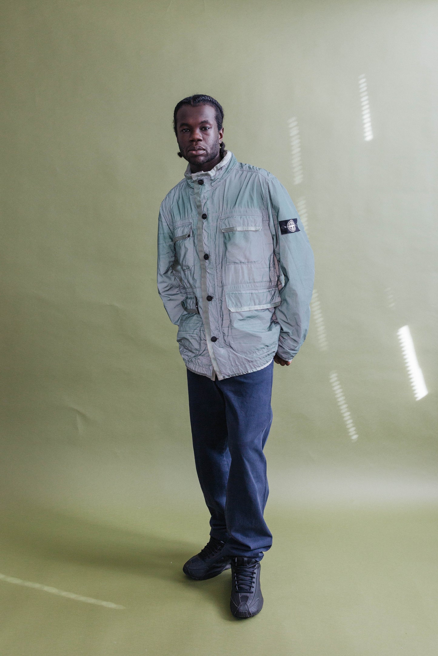 S/S 2012 Stone Island Liquid Reflective Cargo Jacket