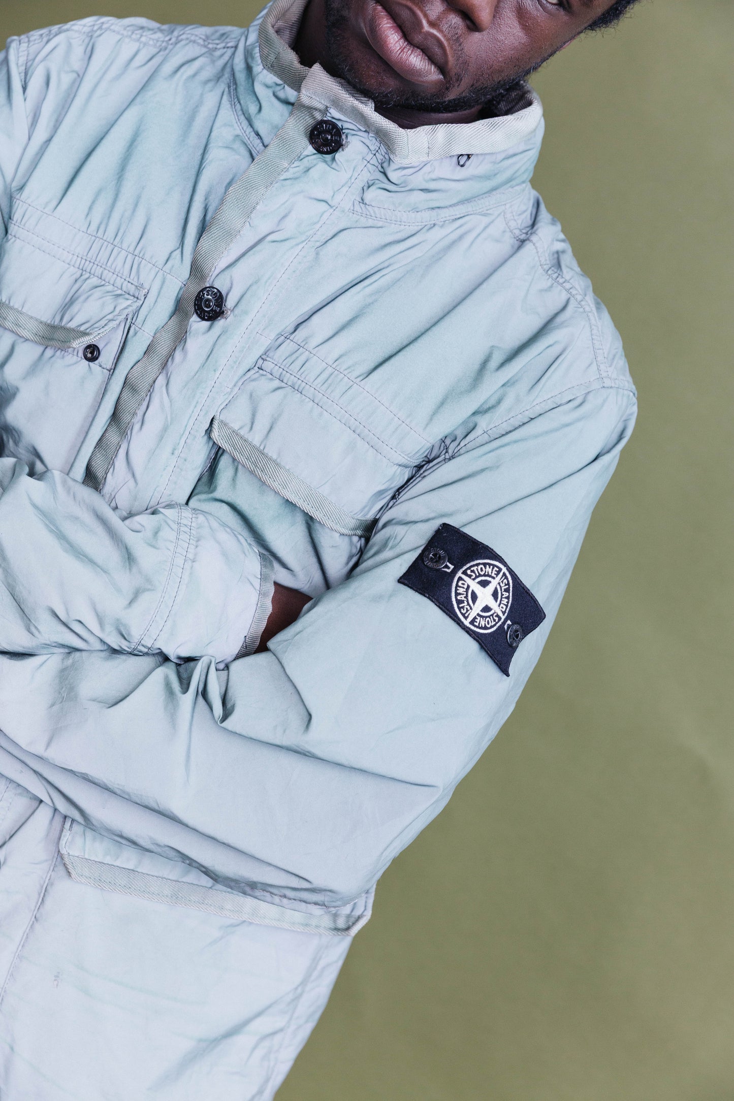 S/S 2012 Stone Island Liquid Reflective Cargo Jacket