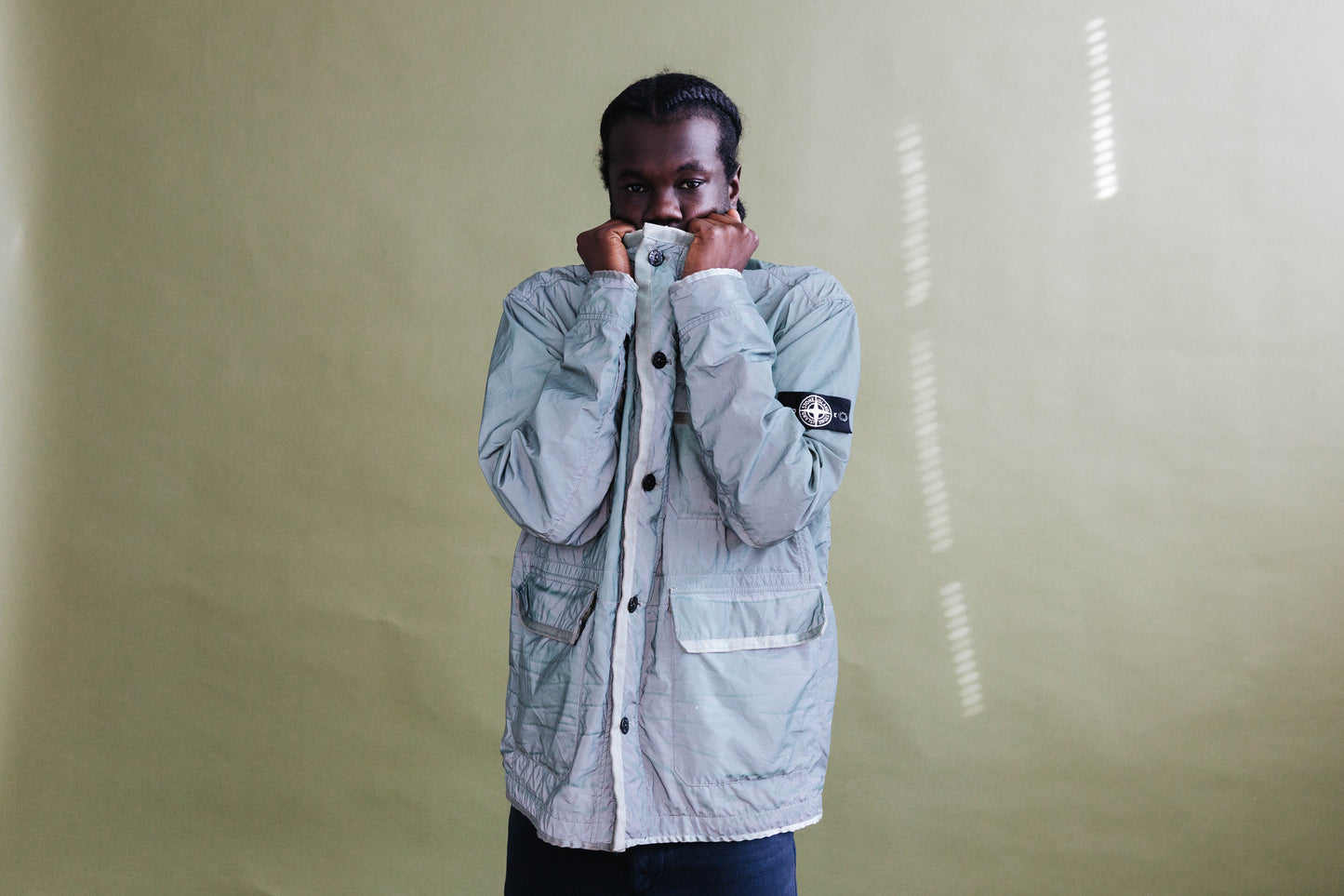 S/S 2012 Stone Island Liquid Reflective Cargo Jacket