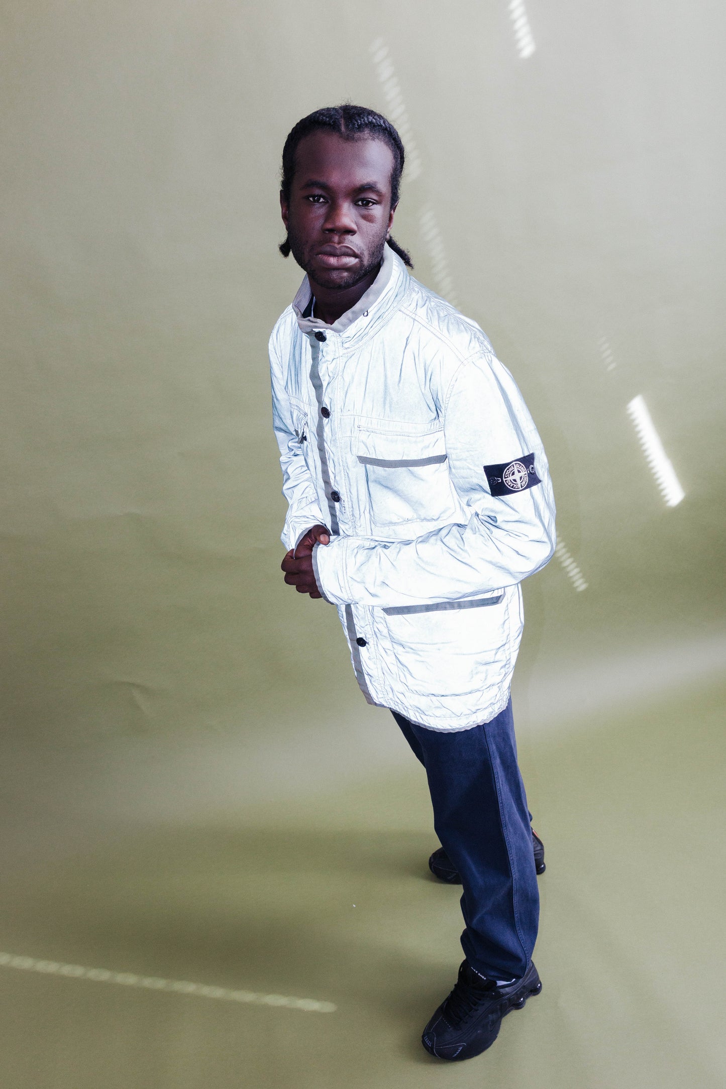 S/S 2012 Stone Island Liquid Reflective Cargo Jacket
