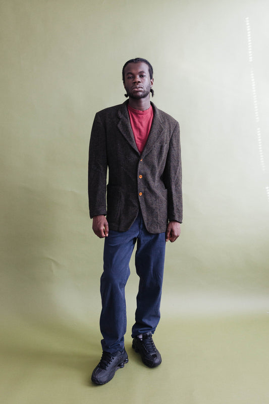 A/W 1988 C.P. Company Green Tweed Blazer Jacket