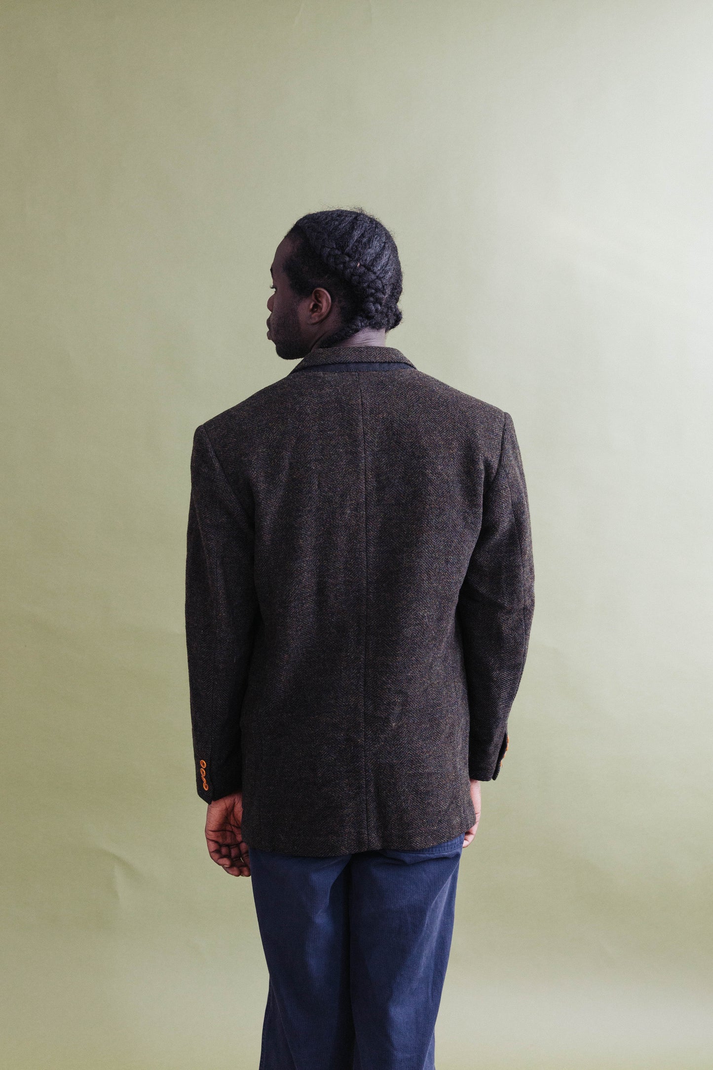 A/W 1988 C.P. Company Green Tweed Blazer Jacket