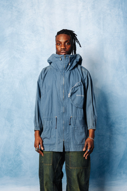 S/S 1993 Hai Sporting Gear Issey Miyake Blue Tech Parka