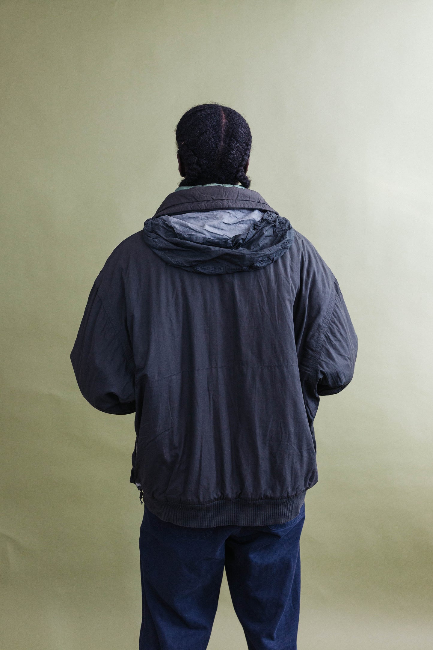 1980s Boneville Waxed Cotton Padded Jacket