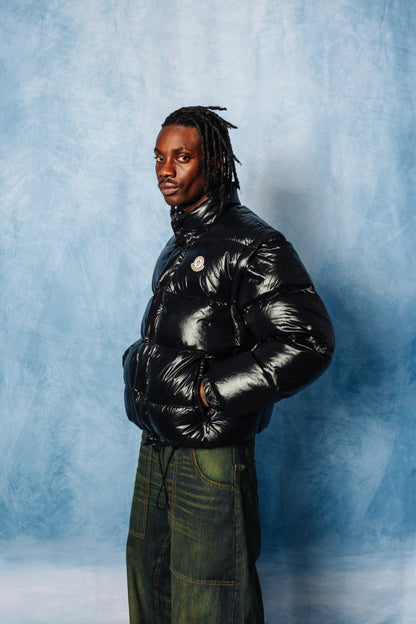 1990's Moncler Grenoble Black Down Modular Puffer Jacket