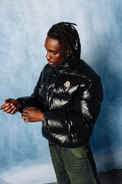 1990's Moncler Grenoble Black Down Modular Puffer Jacket