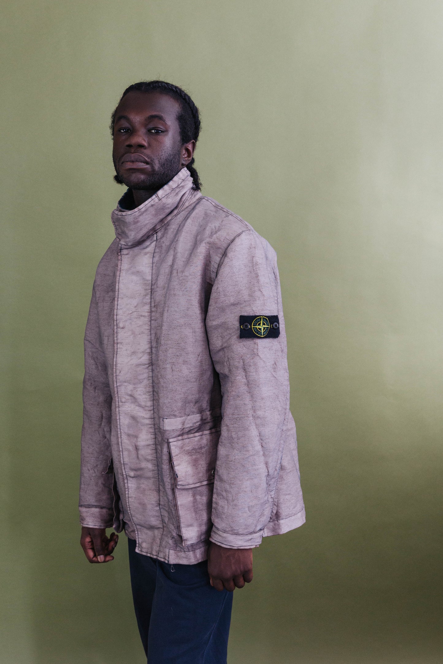 A/W 2001 Stone Island Layered Mesh Chore Jacket