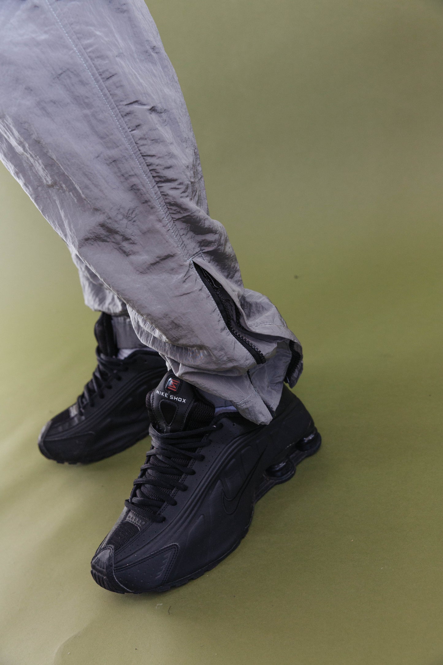 A/W 2018 Stone Island Silver Nylon Metal Technical Trousers