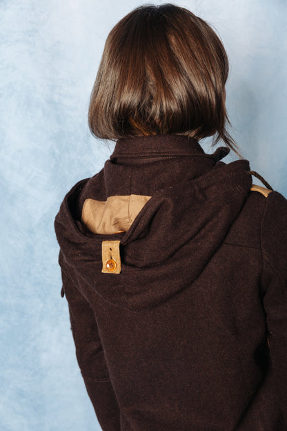 Pledge Japan Suede Trim Melton Wool Hunting Jacket