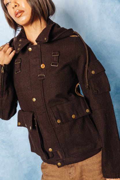 Pledge Japan Suede Trim Melton Wool Hunting Jacket