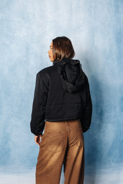 Katherine Hamnenett Cropped Broadcloth Quilted Jacket