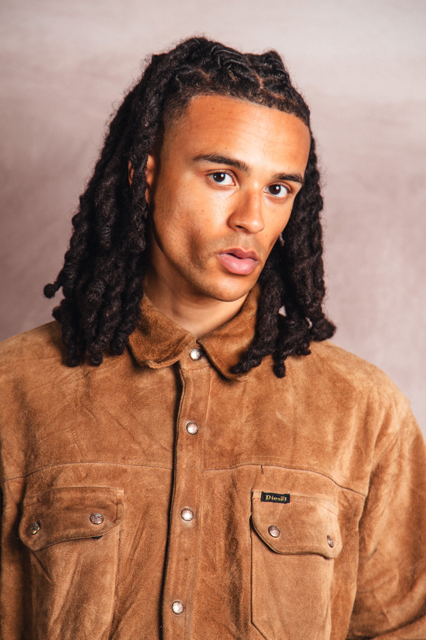 1990's Diesel Suede Blanket Lined Overshirt