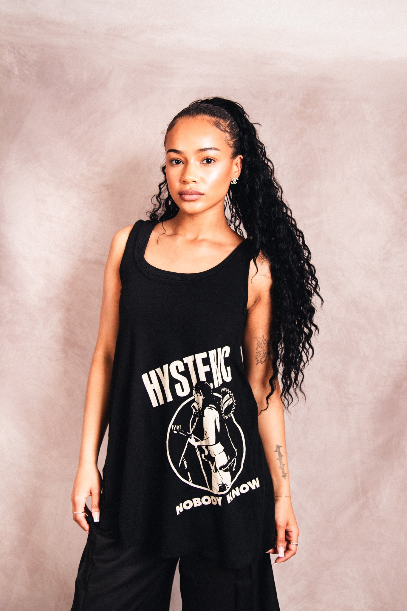 2000's Hysteric Glamour 'Nobody Known' Layered Vest Top