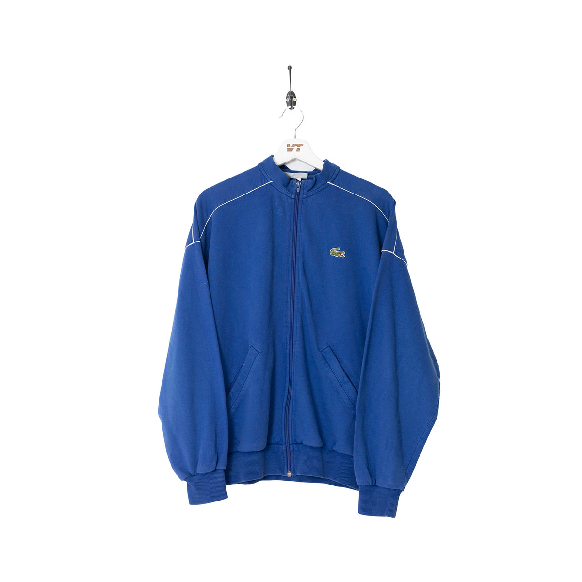 Lacoste Contrast Piping Zip Sweater – Vintage Threads