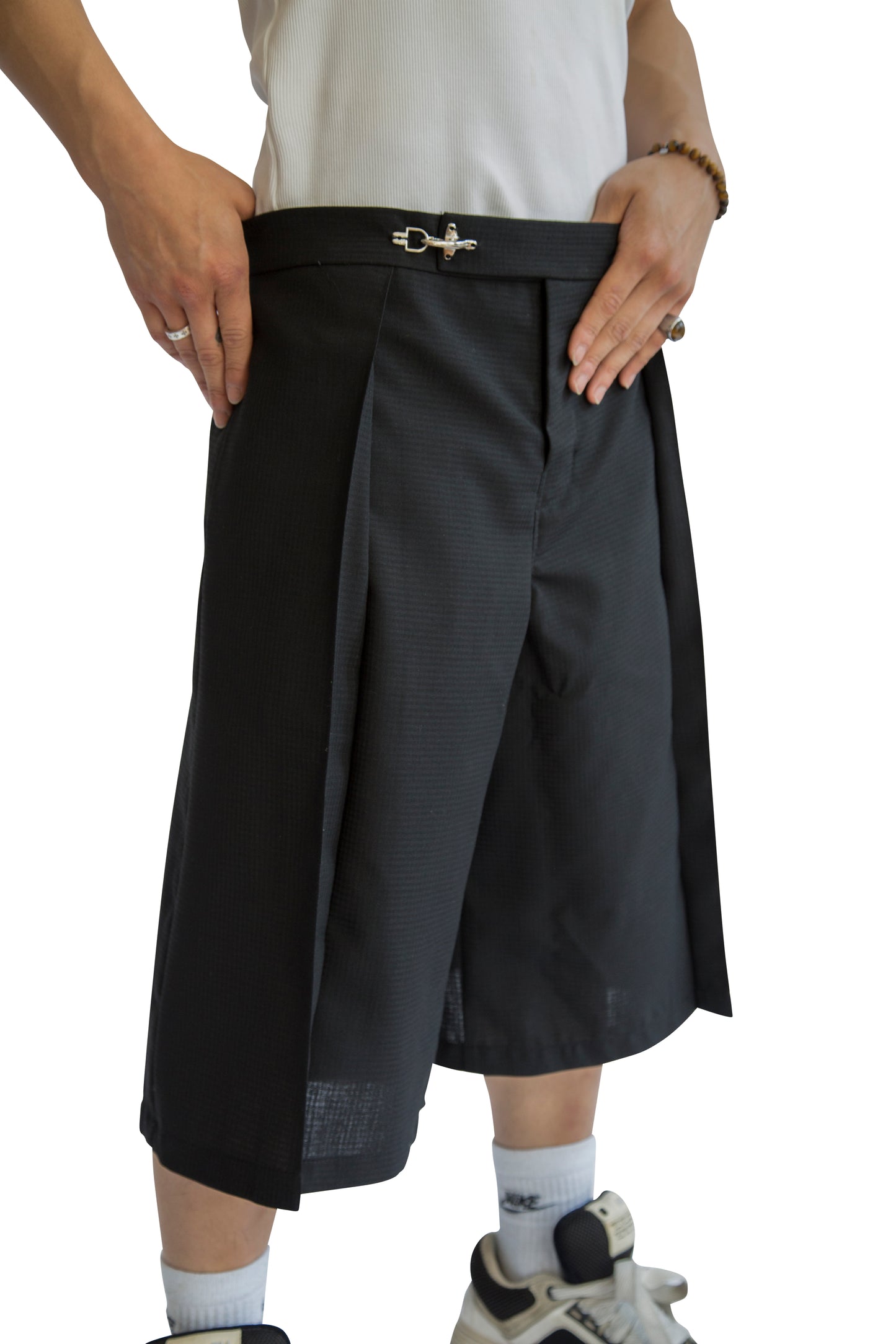 VT Rework: Black Pleated Shorts