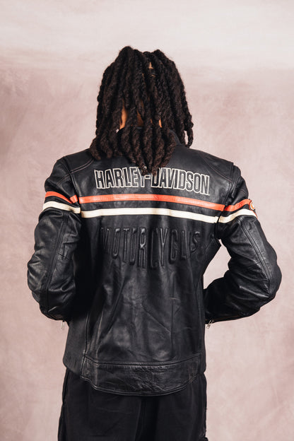 1990's Harley Davidson Spellout Leather Jacket