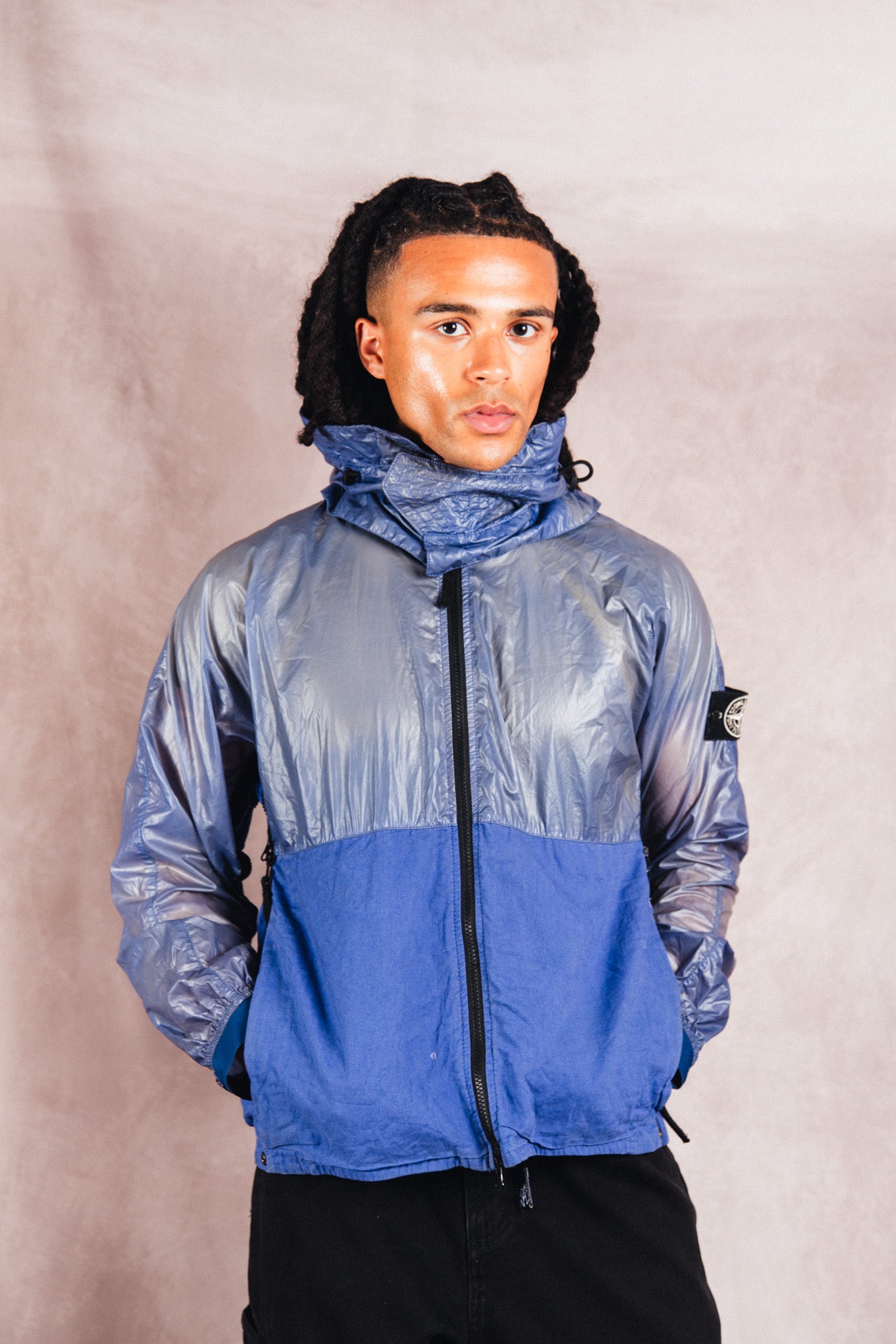 S/S 2022 Stone Island Heat Reactive Lamy Linen Tela Jacket
