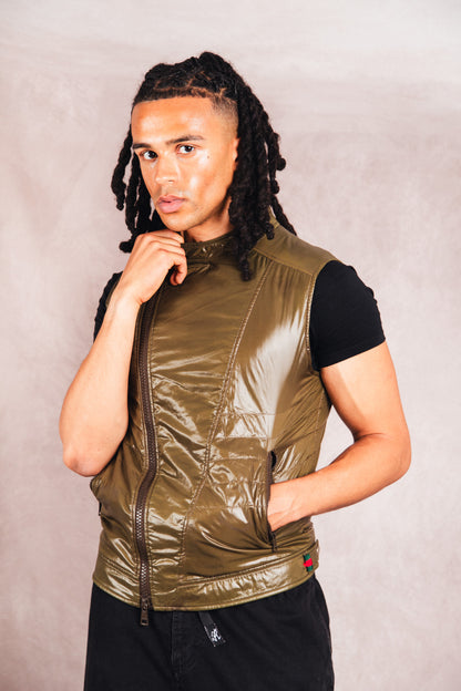 F/W 2009 Gucci Asymmetrical Insulated Biker Vest