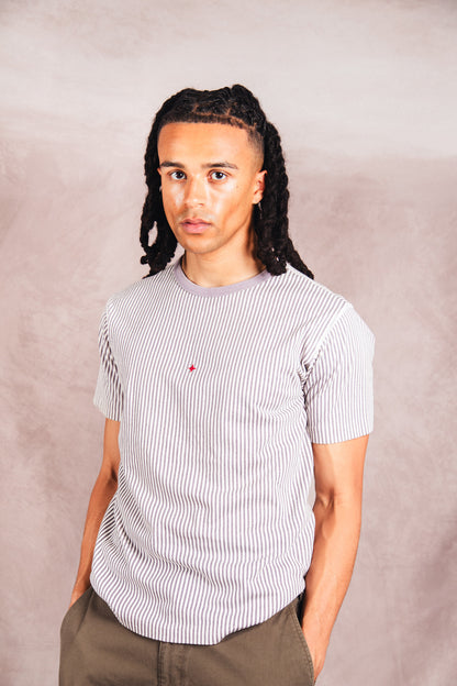 S/S 2018 Stone Island Marina Mauve Stripe T-shirt