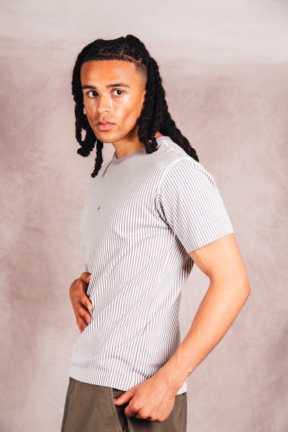 S/S 2018 Stone Island Marina Mauve Stripe T-shirt