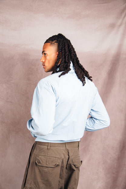 1980's Balenciaga Korean Release Baby Blue Track Jacket