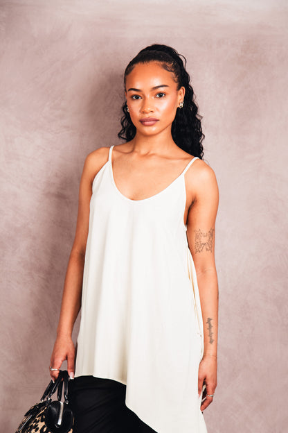 MM6 x Corso Como Raw Edge Sleeveless Smock Dress