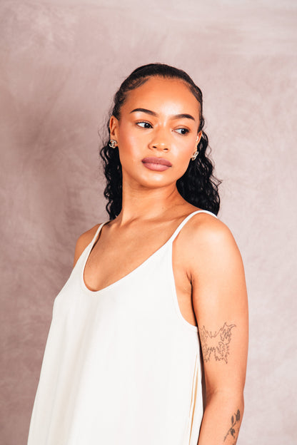 MM6 x Corso Como Raw Edge Sleeveless Smock Dress