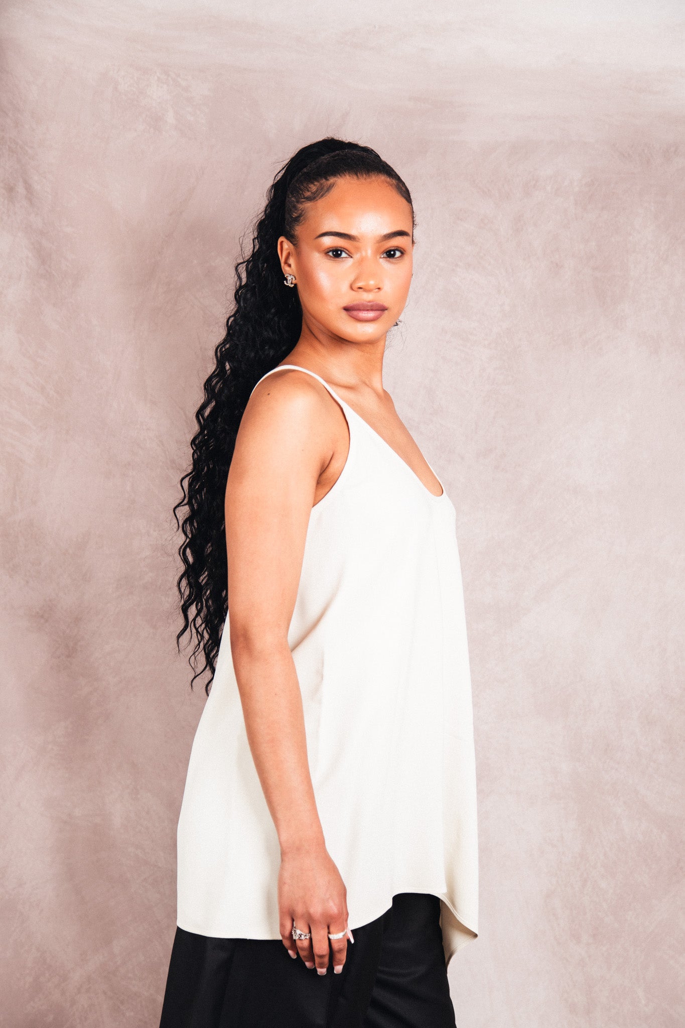 MM6 x Corso Como Raw Edge Sleeveless Smock Dress