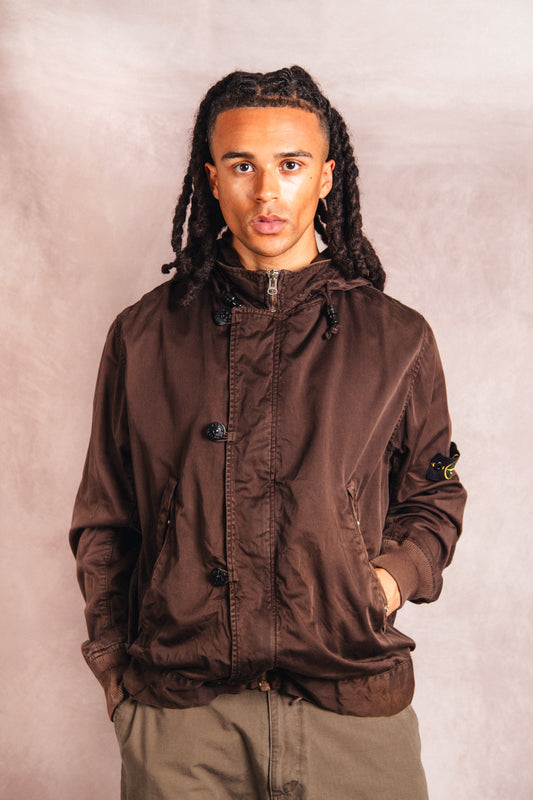 A/W 2007 Stone Island Raso Gomatto Snap Button Hooded Jacket