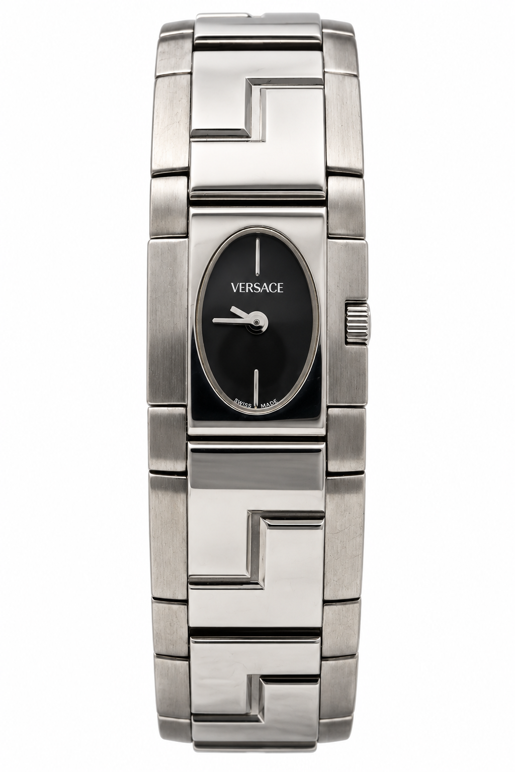 Versace ESQ99 Black Dial Greca Steel Bracelet Watch(752-VER-L). LWM864