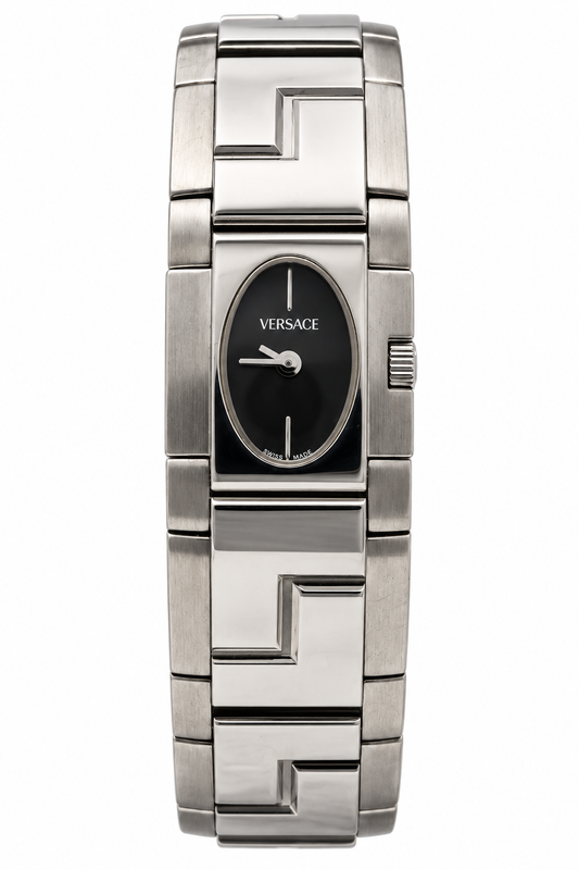 Versace ESQ99 Black Dial Greca Steel Bracelet Watch(752-VER-L). LWM864