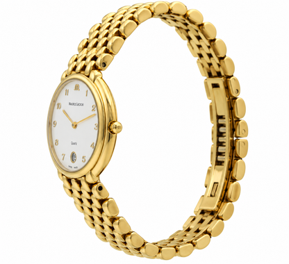 Maurice Lacroix Swiss Quartz Gold Electroplated Watch (900-MAU-M). LWM864