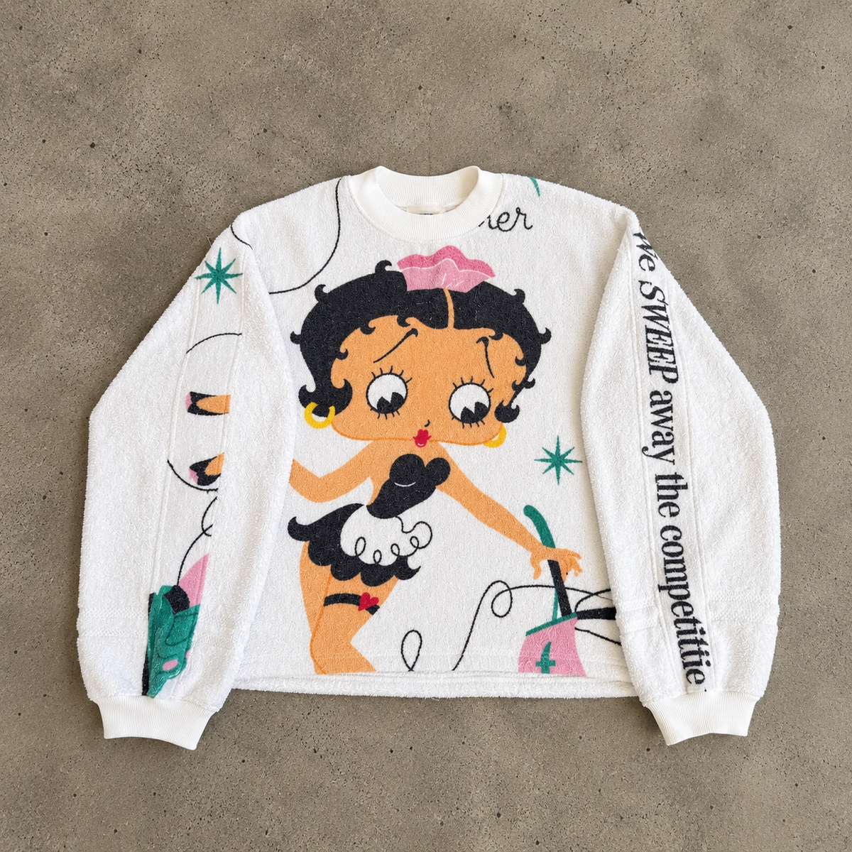 VT Rework : Custom Order - Towelling Oversized Sweater