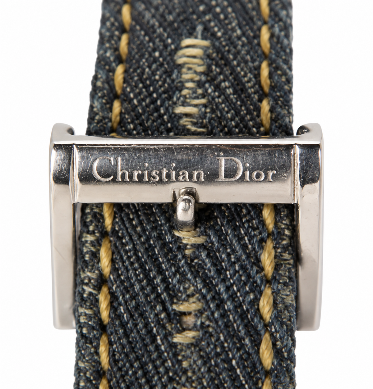 Christian Dior D78-109 Black Dial Blue Denim Strap Watch(665-DIO-L). LWM864
