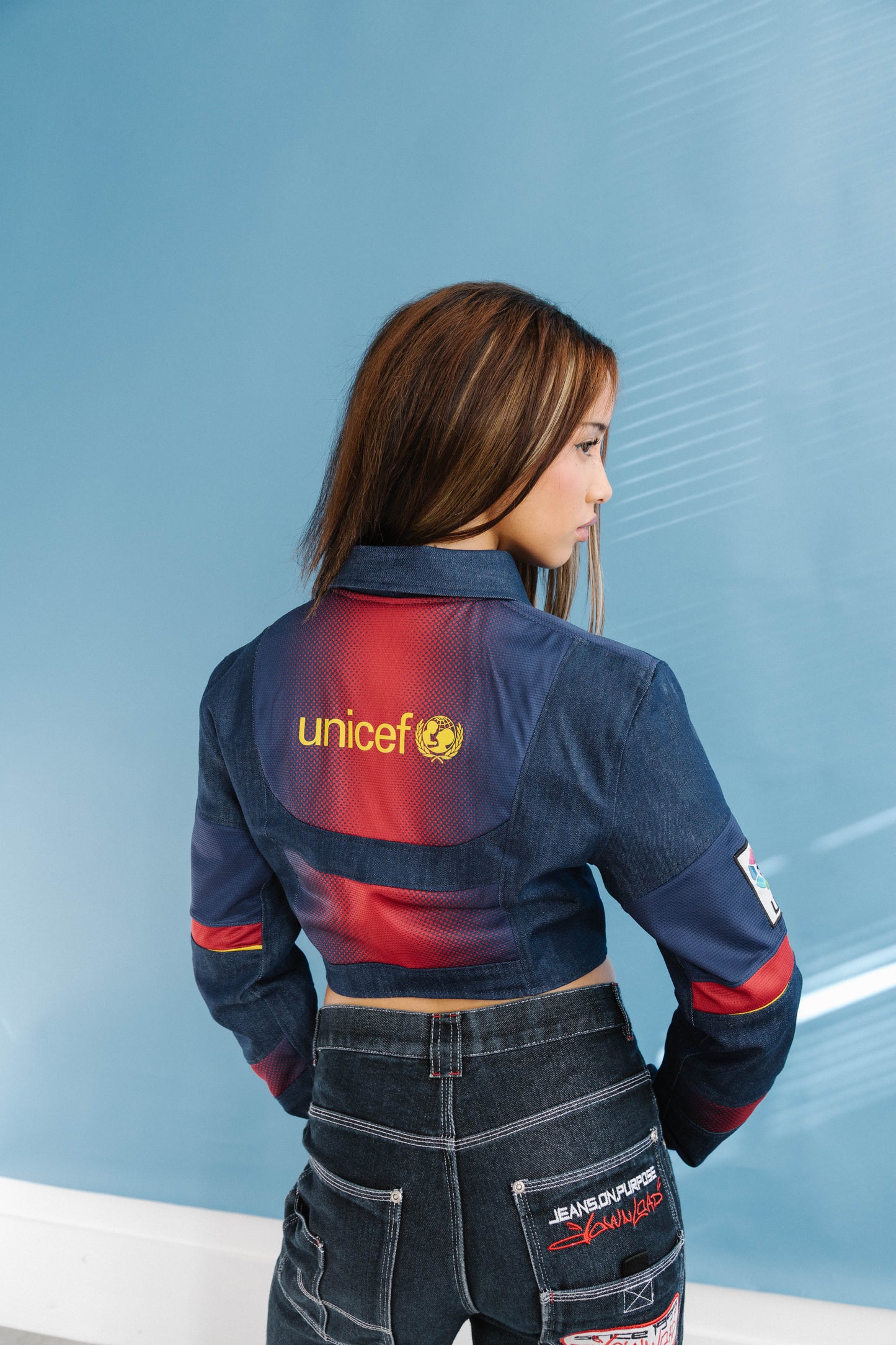 VT Rework: Made to Order – Denim Football Jacket