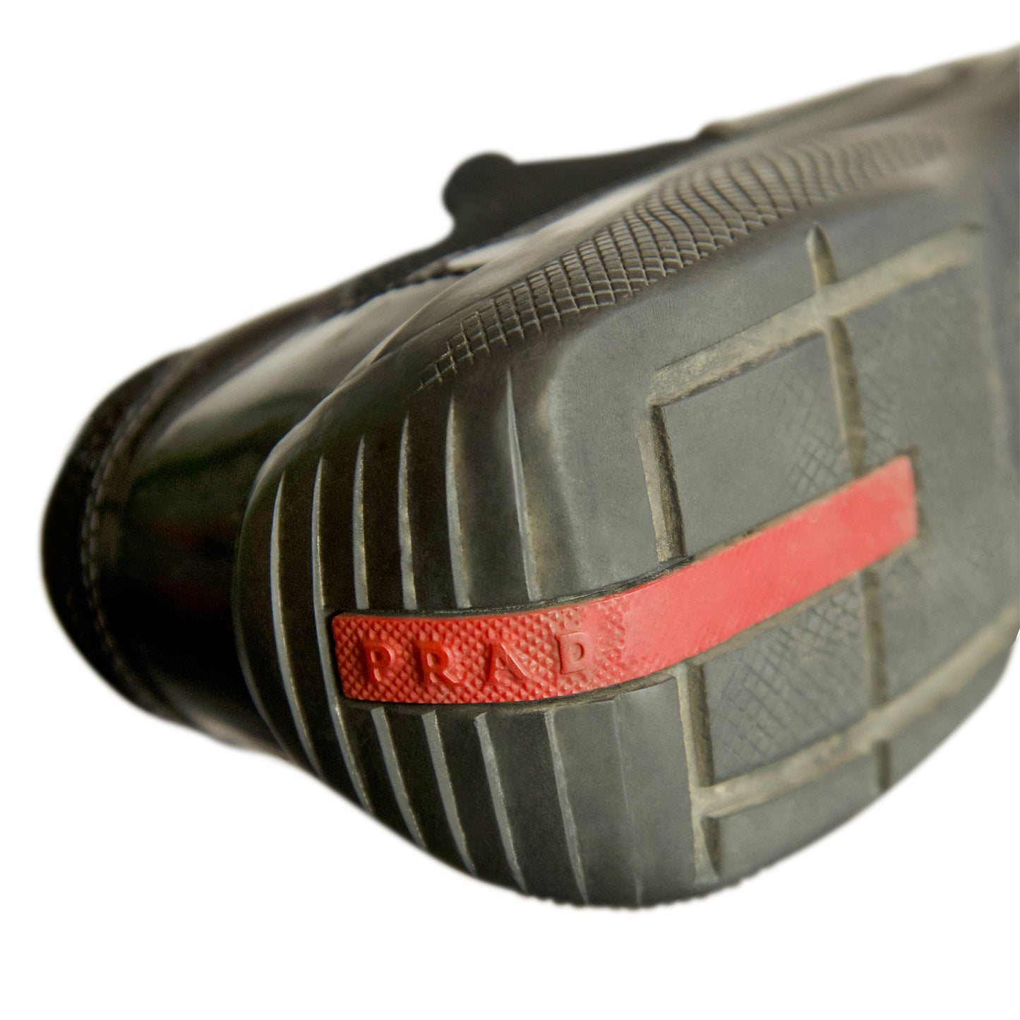 Prada Black Patent Leather America's Cup Low Top Trainers